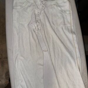 Juicy Couture Cream Drawstring Pants